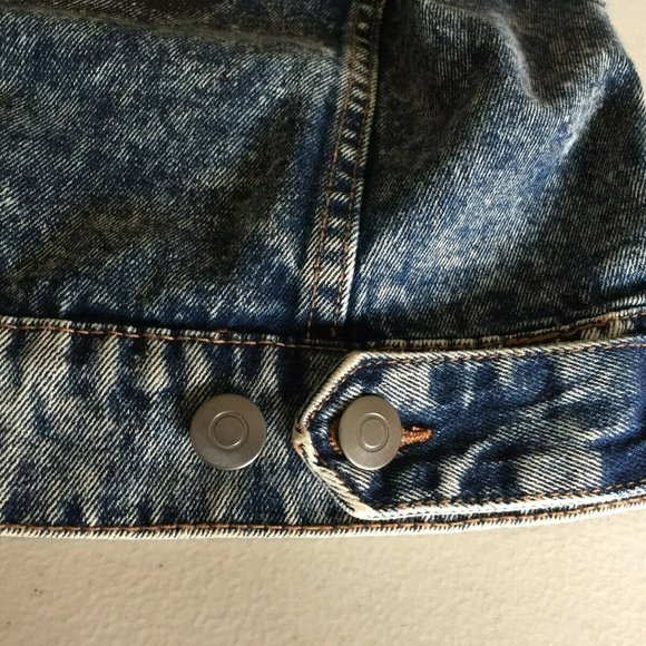 The Rolling Stones Shrunk Denim Trucker Jacket (M) - Picture 5 of 8